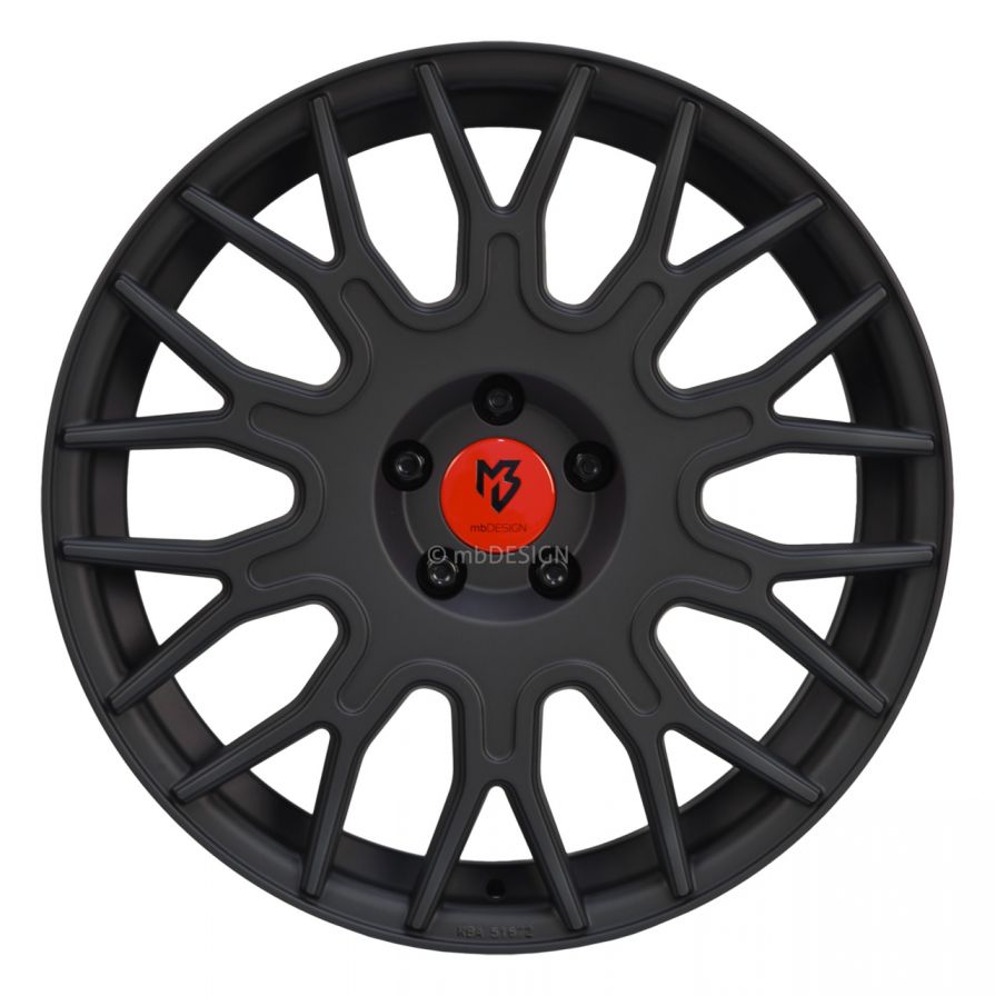 mbDESIGN<br>LV2 - Schwarz stumpfmatt (19x8.5)